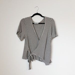 Bella Ella Boutique Reality Check Striped Top NWOT